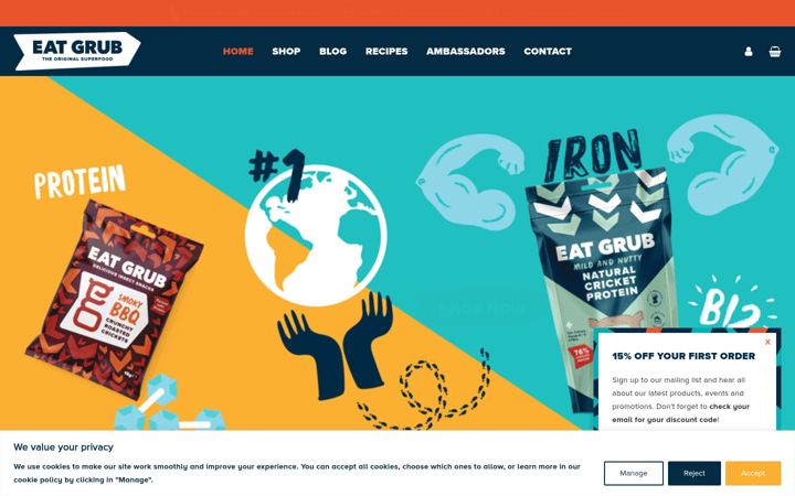 Captura de ecrã de eatgrub.co.uk