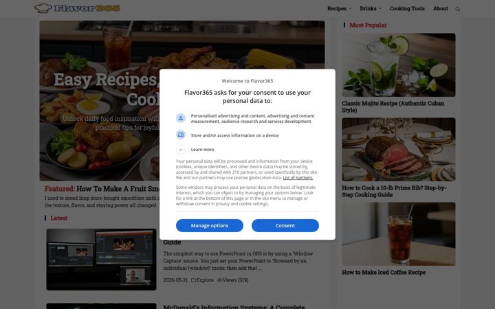 Screenshot of eathealthy365.com
