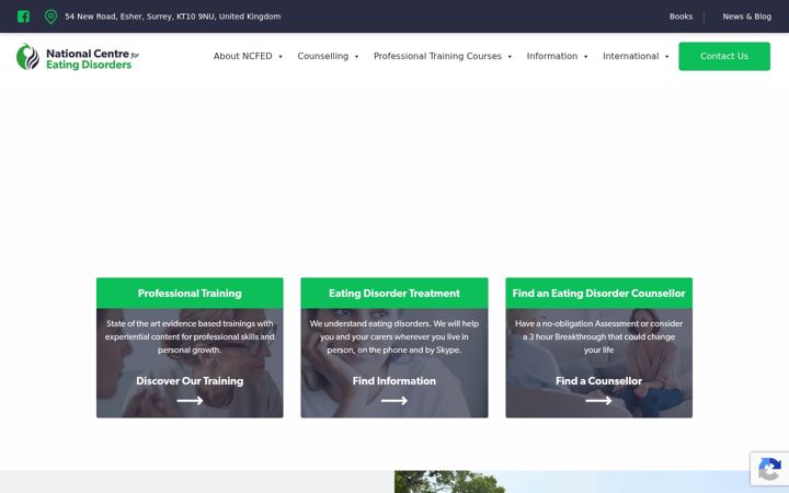 Screenshot of eating-disorders.org.uk