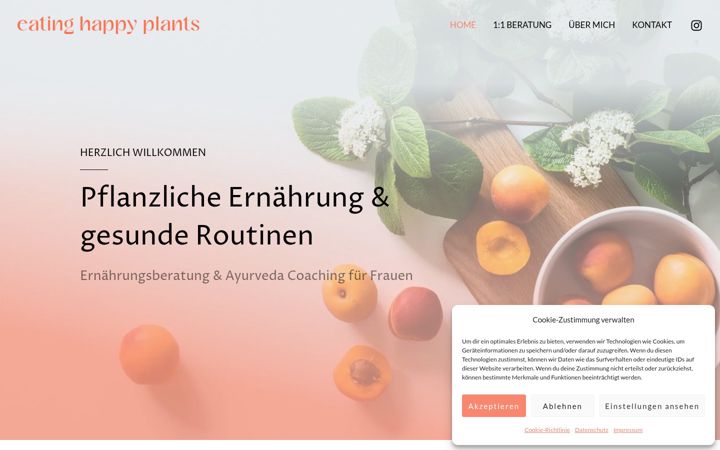 Snimka zaslona za eatinghappyplants.de