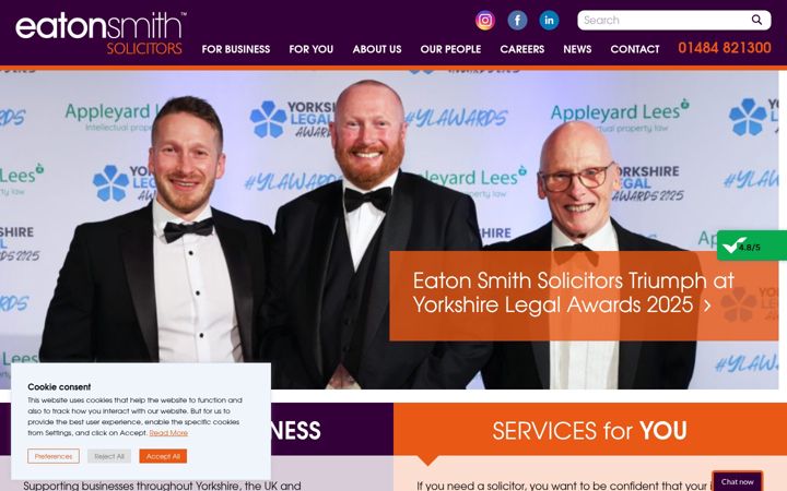 Screenshot of eatonsmith.co.uk