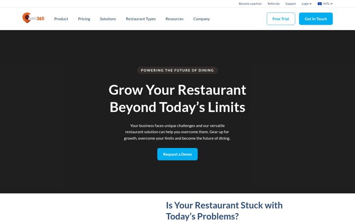 Screenshot of eats365pos.com