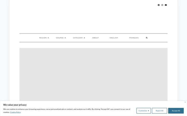 Screenshot of eatsfromelsewhere.com