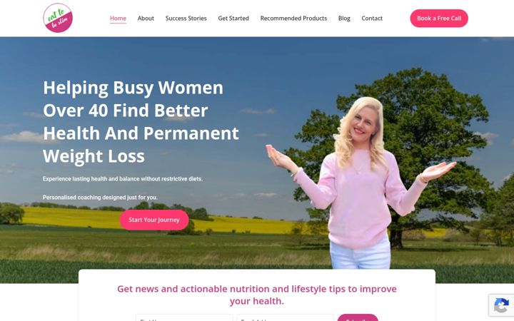 Screenshot of eatslim.co.uk