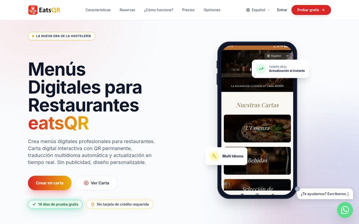 Screenshot of eatsqr.com