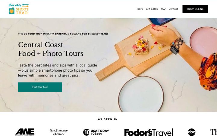Screenshot of eatthisshootthat.com