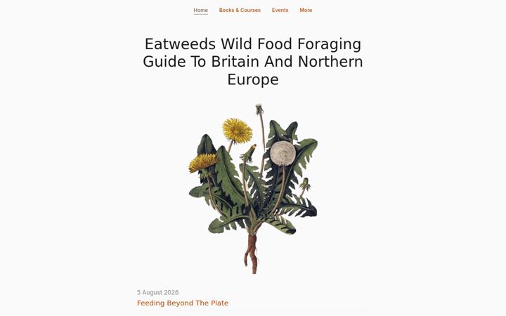 Screenshot of eatweeds.co.uk