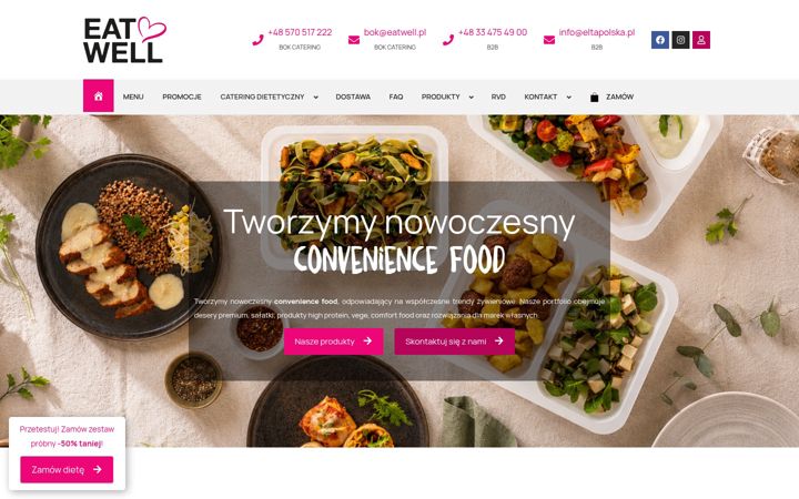 Captura de pantalla de eatwell.pl
