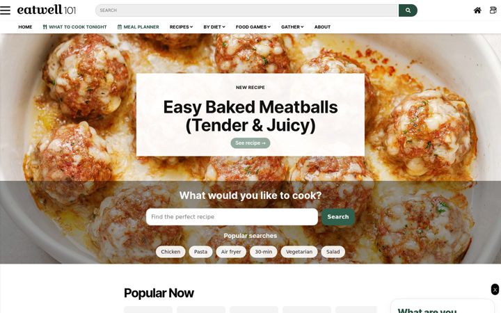 Screenshot of eatwell101.com