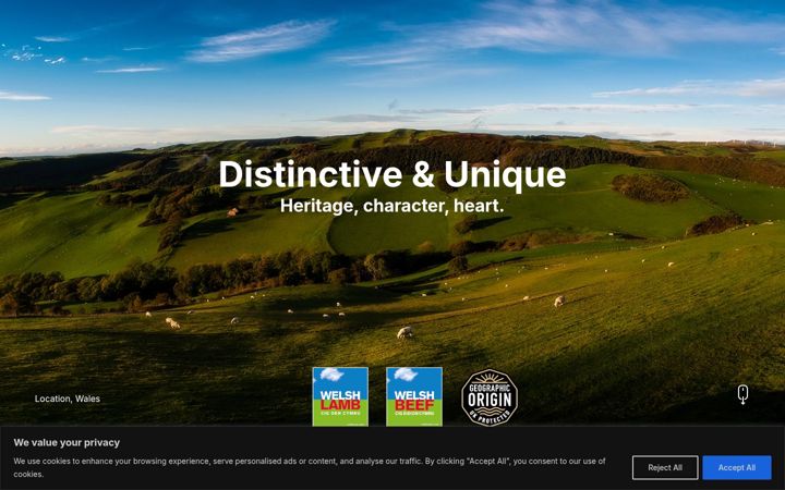 Screenshot of eatwelshlambandwelshbeef.com