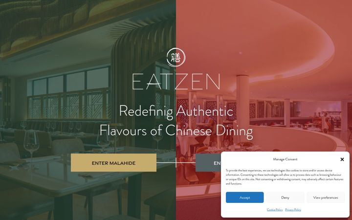 Skärmbild av eatzen.ie
