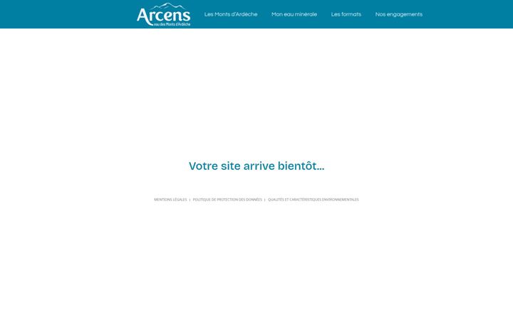Screenshot of eau-arcens.fr