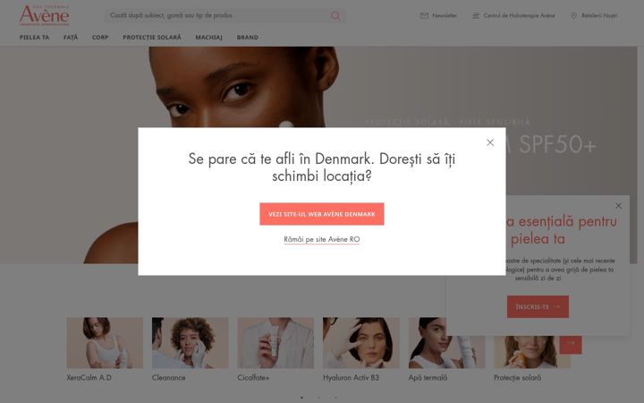 Screenshot of eau-thermale-avene.ro