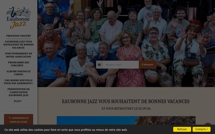 Screenshot of eaubonnejazz.org