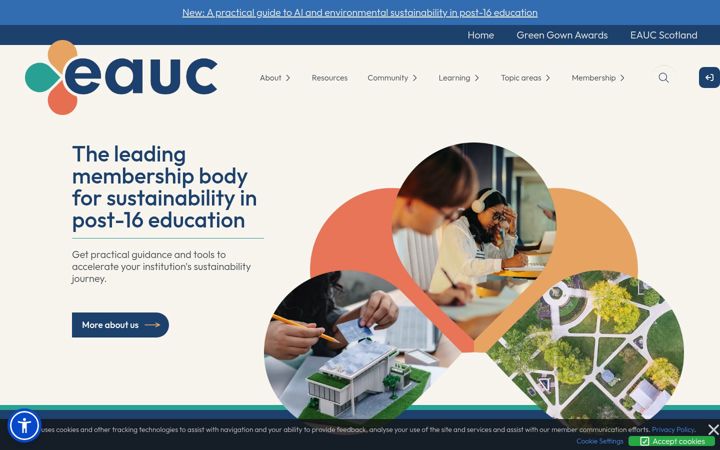 Screenshot of eauc.org.uk