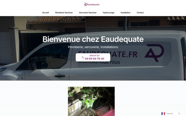 Screenshot of eaudequate.fr