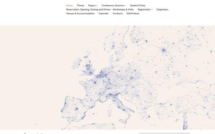 Captura de ecrã de eauhbarcelona2026.eu