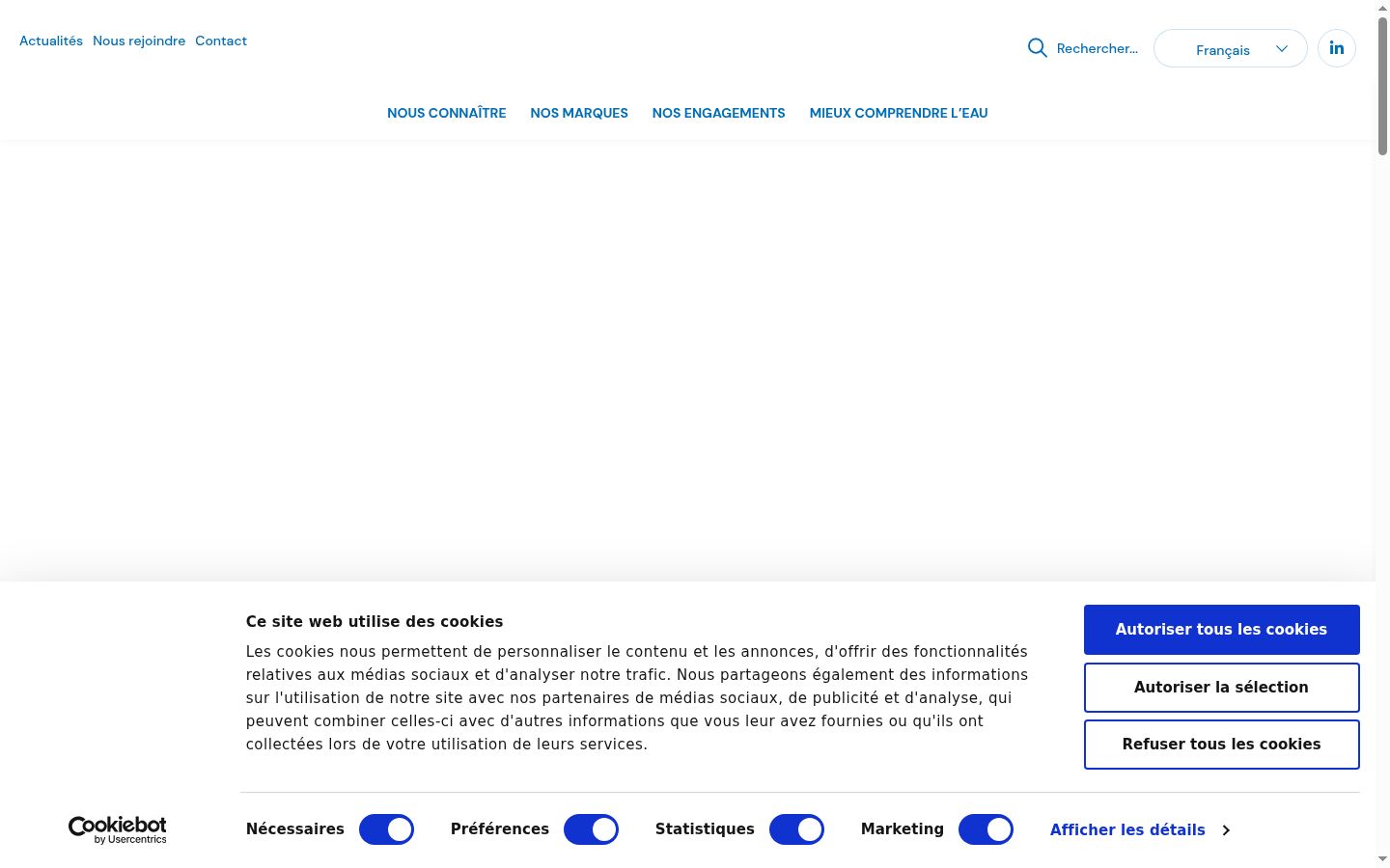Screenshot tal-banner tal-kunsens muri qabel kwalunkwe interazzjoni
