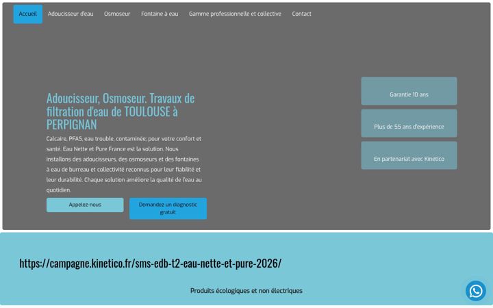 Screenshot of eaunetteetpure.fr