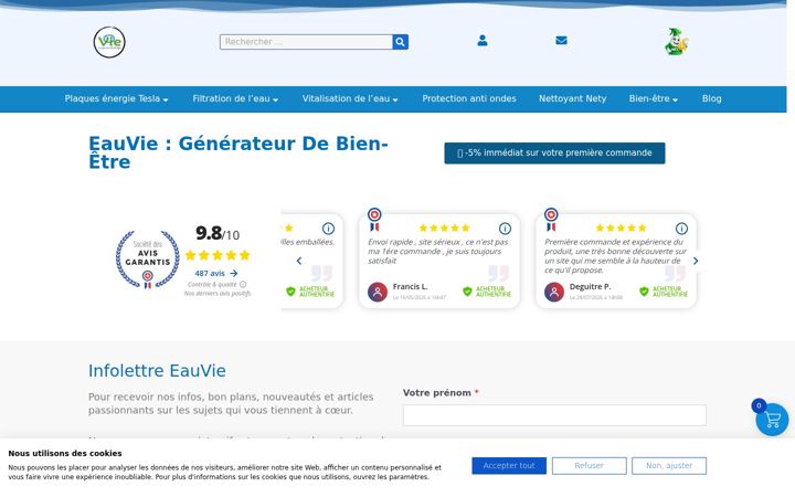 Screenshot of eauvie.fr