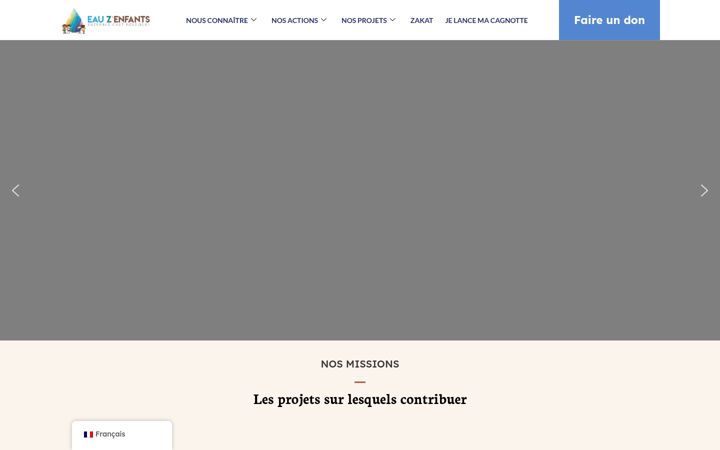 Posnetek zaslona eauzenfants.fr