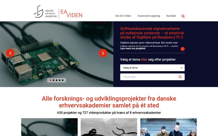 Skjámynd af eaviden.dk