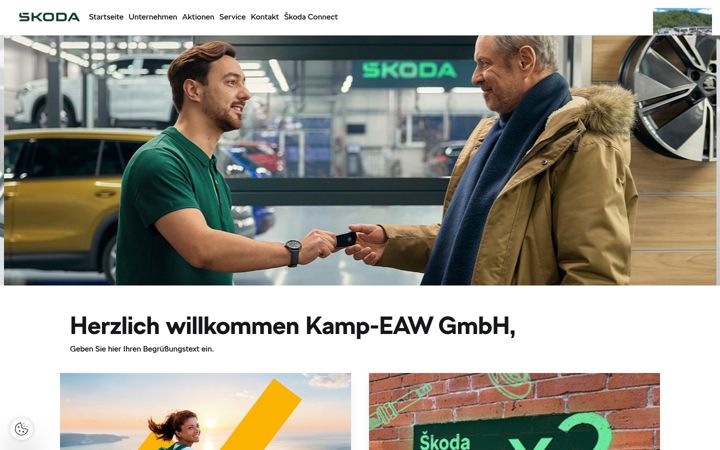 Screenshot of eaw-gmbh.skoda-auto.de