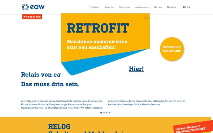 Zrzut ekranu eaw-relaistechnik.de