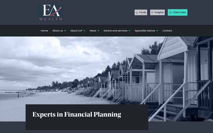 Screenshot of eawealth.co.uk