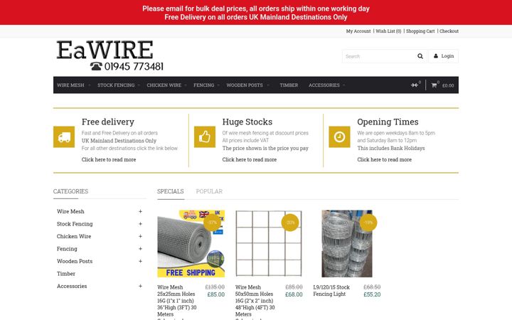 Screenshot of eawire.co.uk
