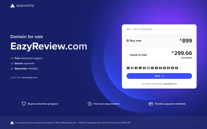 Screenshot of eazyreview.com