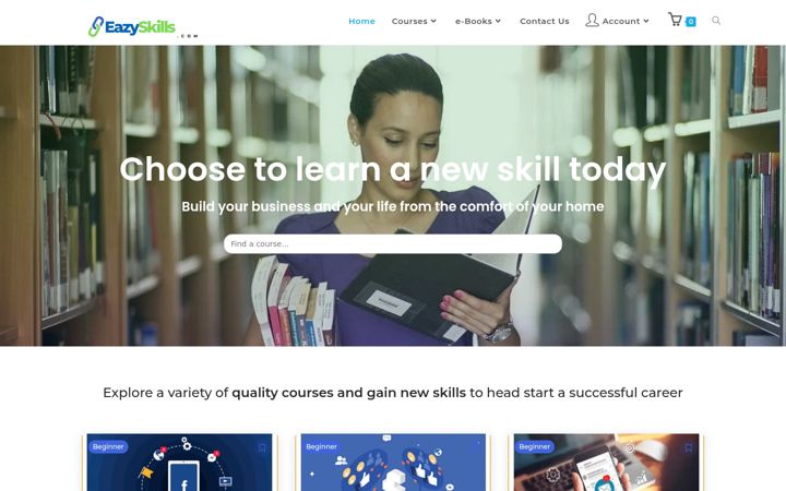 Screenshot of eazyskills.com