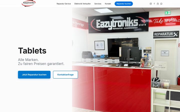 Screenshot of eazytroniks-store.de