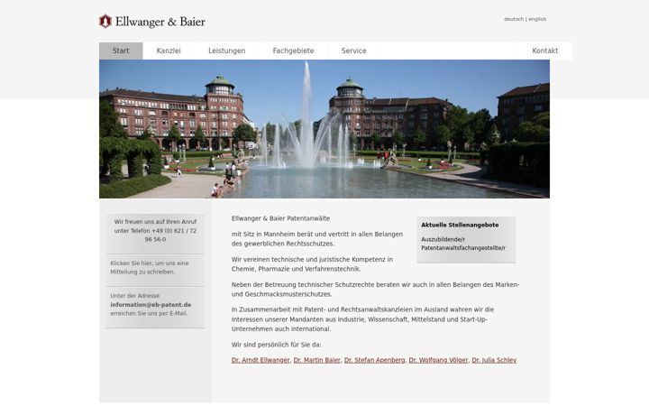 Snimka zaslona za eb-patent.de