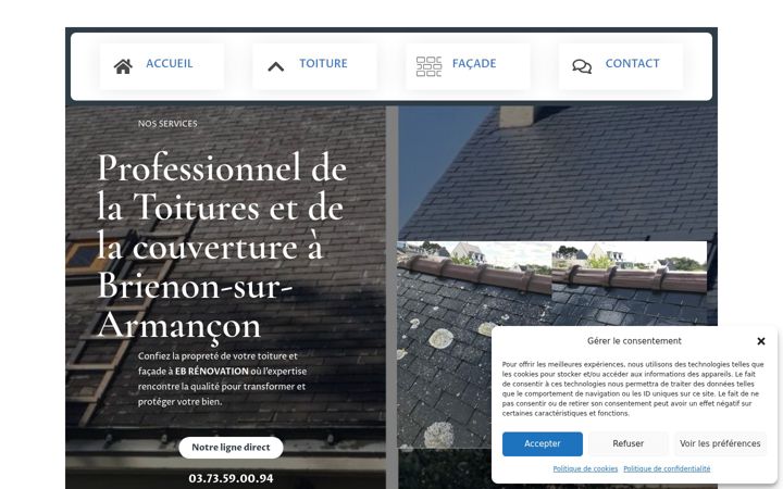 Screenshot of eb-renovation.fr