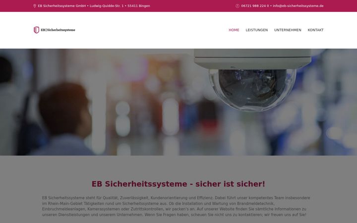 Screenshot of eb-sicherheitssysteme.de