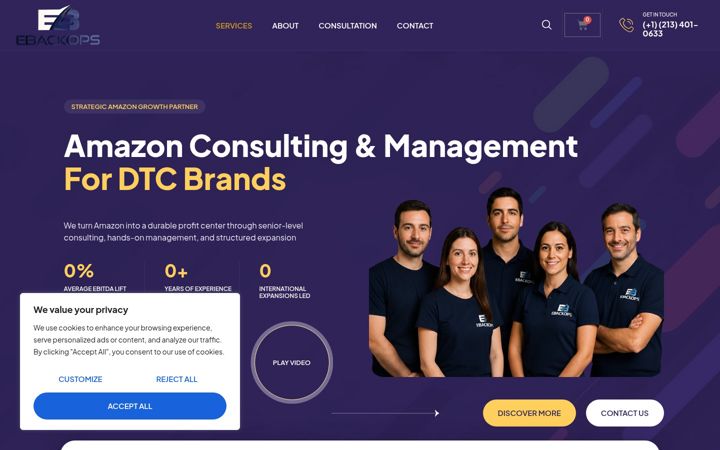 Screenshot of ebackops.com