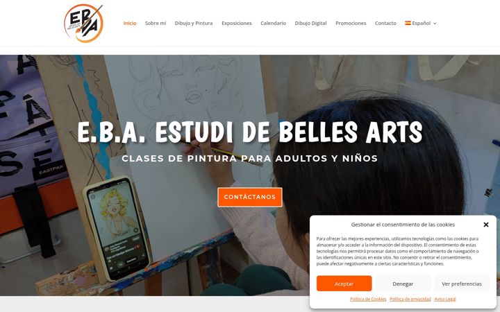 Captura de ecrã de ebaestudidebellesarts.es