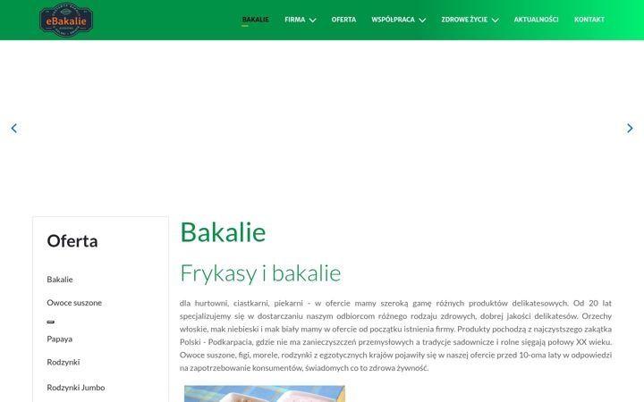 Screenshot of ebakalie.com