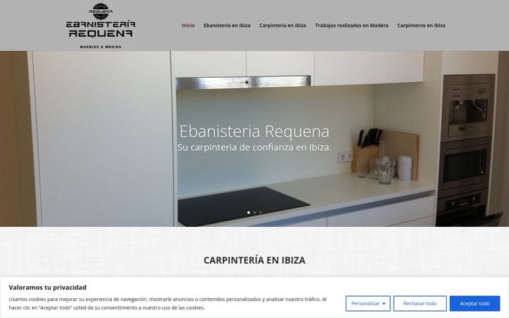 Screenshot of ebanisteriarequena.com