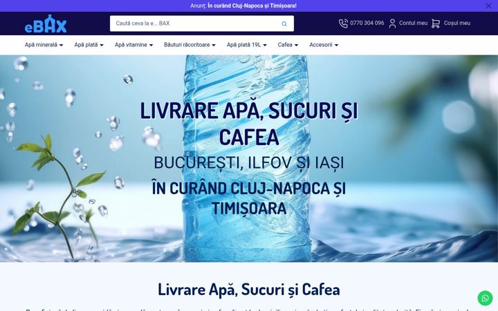 Screenshot of ebax.ro