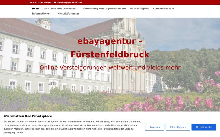 Snimka zaslona za ebayagentur-ffb.de
