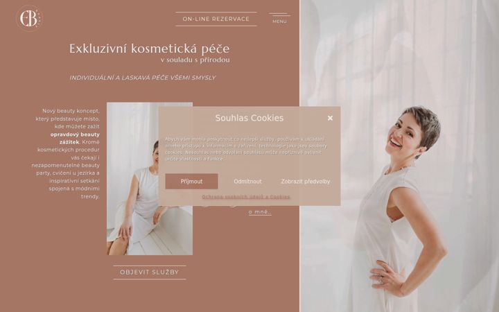 Screenshot of ebbeauty.cz