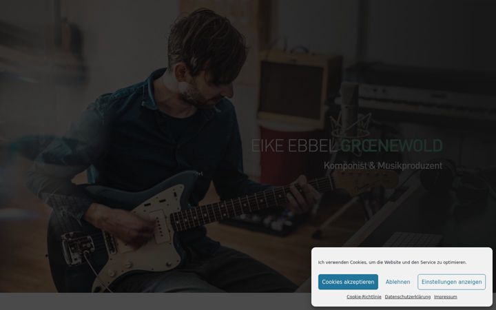 Screenshot of ebbelmusic.com