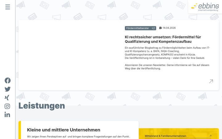 Screenshot of ebbing-beratung.de