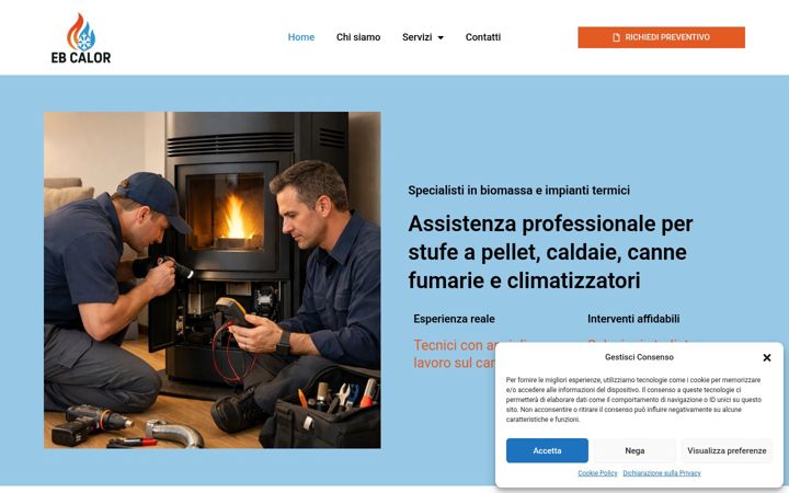 Screenshot of ebcalor.it