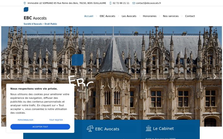 Screenshot of ebcavocats.fr