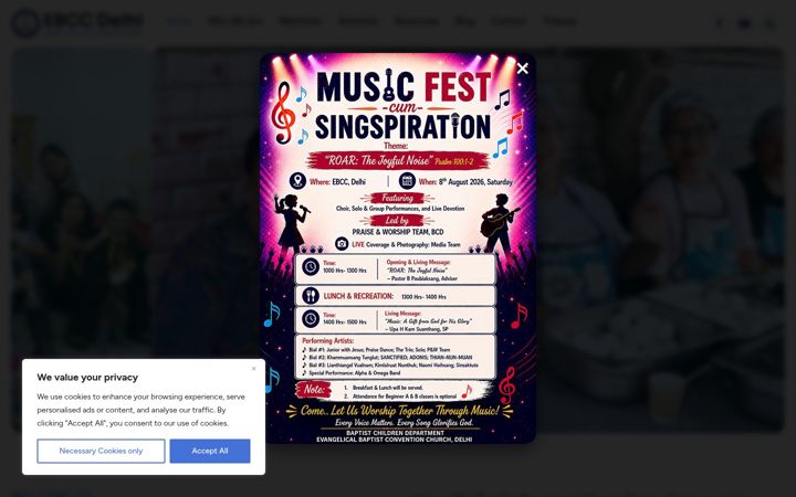 Screenshot of ebccdelhi.org