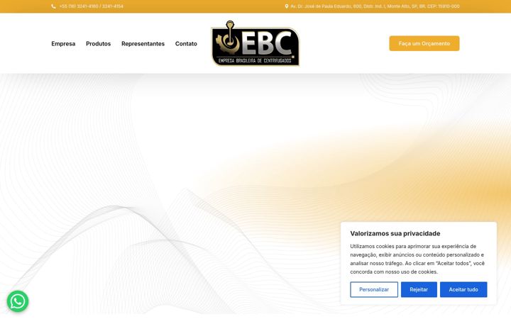 Screenshot of ebccentrifugados.com.br