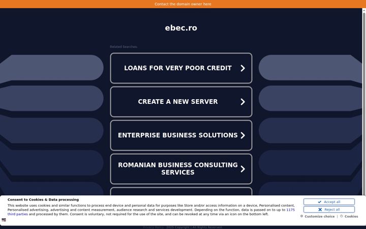 Screenshot of ebec.ro